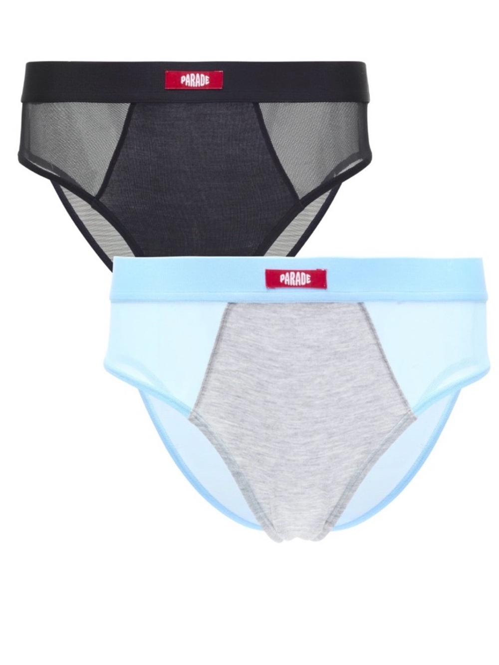 💜Parade Modal & Mesh High Cut Cheek Underwear, 2-Pack, Size:3XL